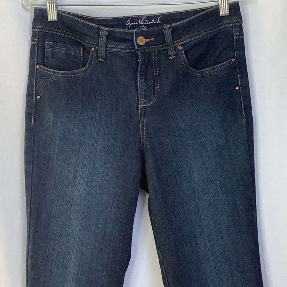 Gloria Vanderbilt Avery Straight Leg Jeans Size 6P - Picture 3 of 12